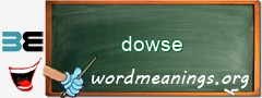 WordMeaning blackboard for dowse